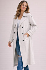 Women's belted trench coat, view 6