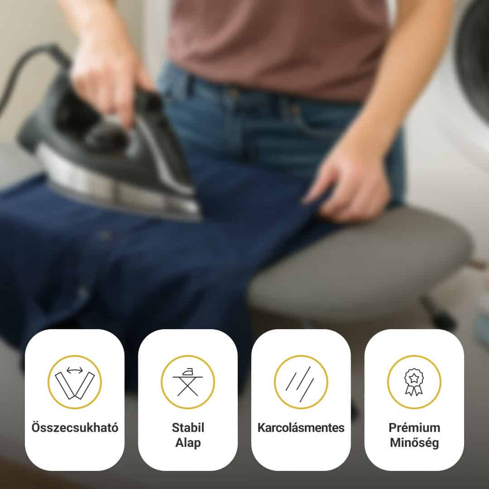 Portable Tabletop Ironing Board – Foldable 81×30.5cm, Iron Rest & Padded Feet