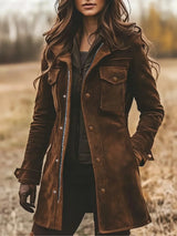 Women's notch lapel coat, view 1