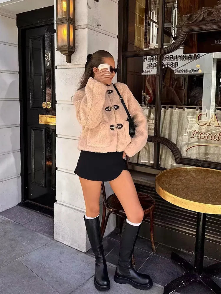 Women's oversized coat, view 2