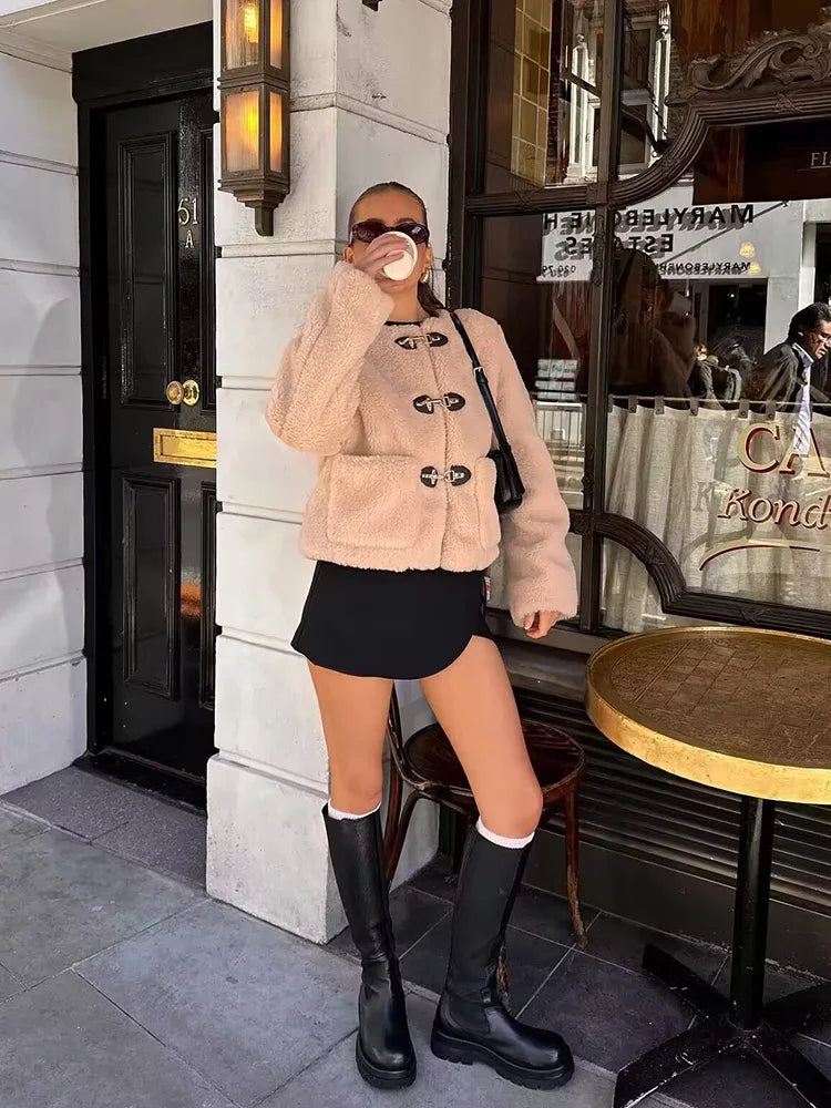 Women's oversized coat, view 3