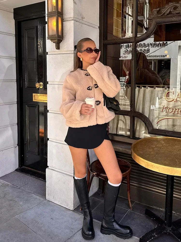 Women's oversized coat, view 4