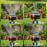 Oscillating Lawn Sprinkler – 16 Turbo Nozzles, 280m² Coverage & 4 Spray Modes