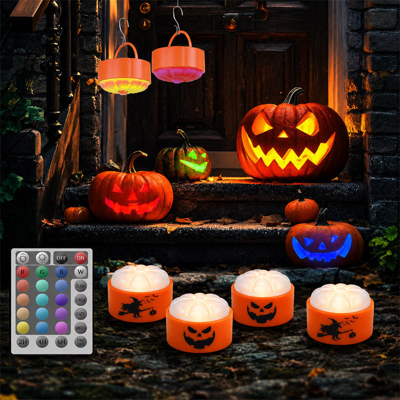 36-Piece Pumpkin Carving Kit with Stencils and LED Lights
