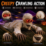 42-Inch Sound-Activated Crawling Mummy Decoration