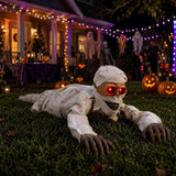 42-Inch Sound-Activated Crawling Mummy Decoration