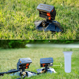 Oscillating Lawn Sprinkler with Timer – 16 Nozzles, 100m² Coverage & 4 Spray Modes