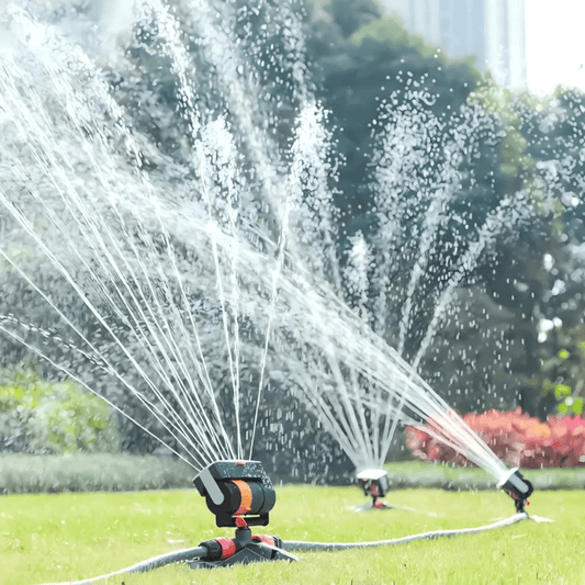 Oscillating Lawn Sprinkler – Built-In Timer, 16 Nozzles & 100m² Coverage