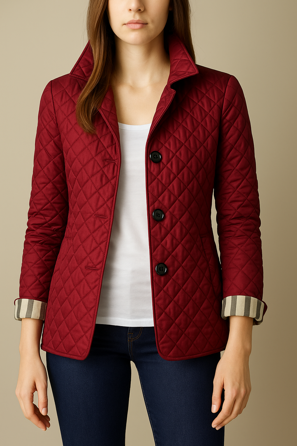 Women's quilted puffer jacket, view 4