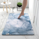 Non-Slip Bath Mat – Marble Look, Absorbent & Machine-Washable 60×90cm
