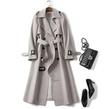 Women's belted trench coat, view 4