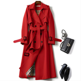 Women's belted trench coat, view 5