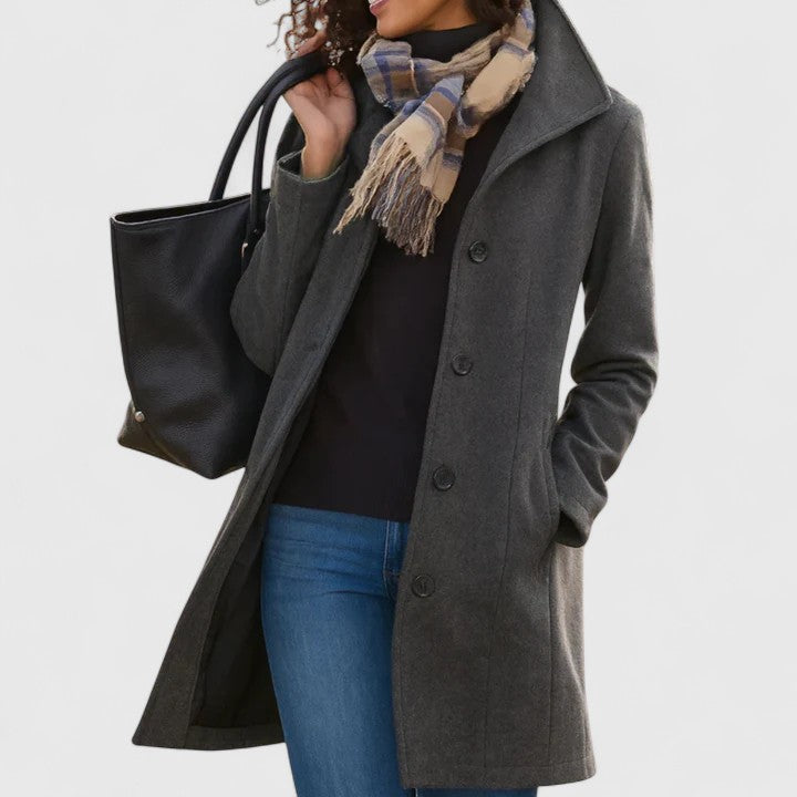 Women's longline coat, view 4