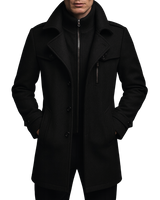 Men's wrap coat, view 1
