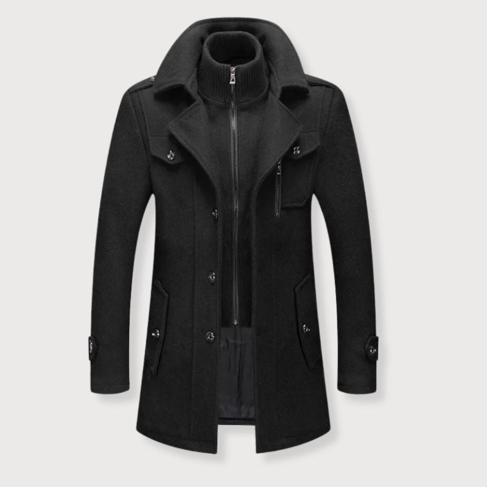 Men's wrap coat, view 2