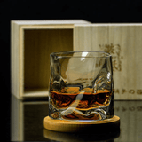 Authentic Japanese Edo Kiriko Crumple Body Whisky Glass - Handcrafted Crystal Tumblers for Premium Spirits