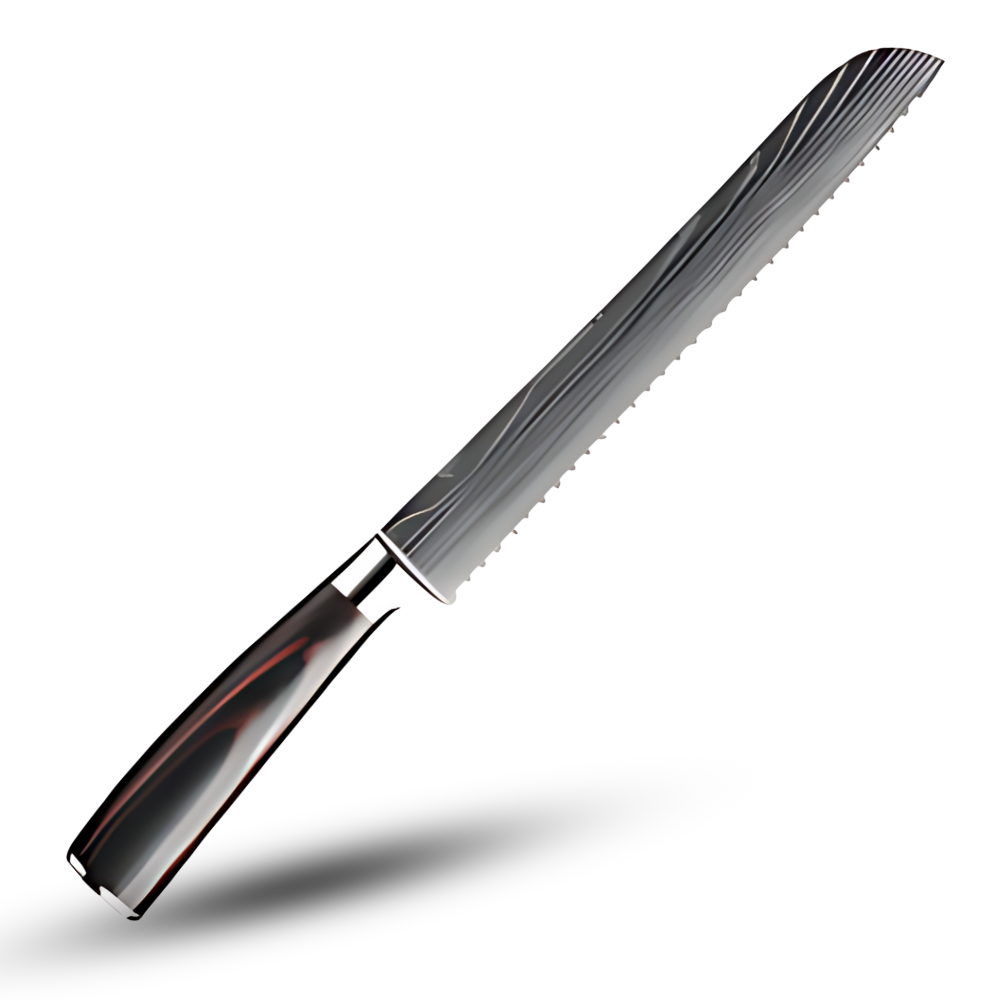 Premium Damascus Steel Kitchen Knives Set with Ergonomic Pakkawood Handles - Superior Sharpness & Durability