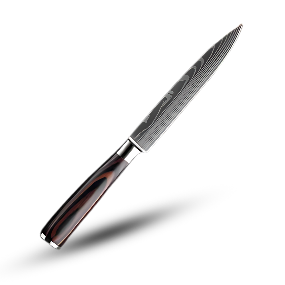 Premium Damascus Steel Kitchen Knives Set with Ergonomic Pakkawood Handles - Superior Sharpness & Durability