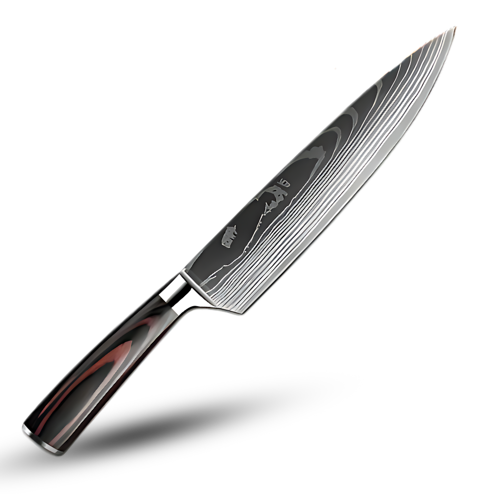 Premium Damascus Steel Kitchen Knives Set with Ergonomic Pakkawood Handles - Superior Sharpness & Durability