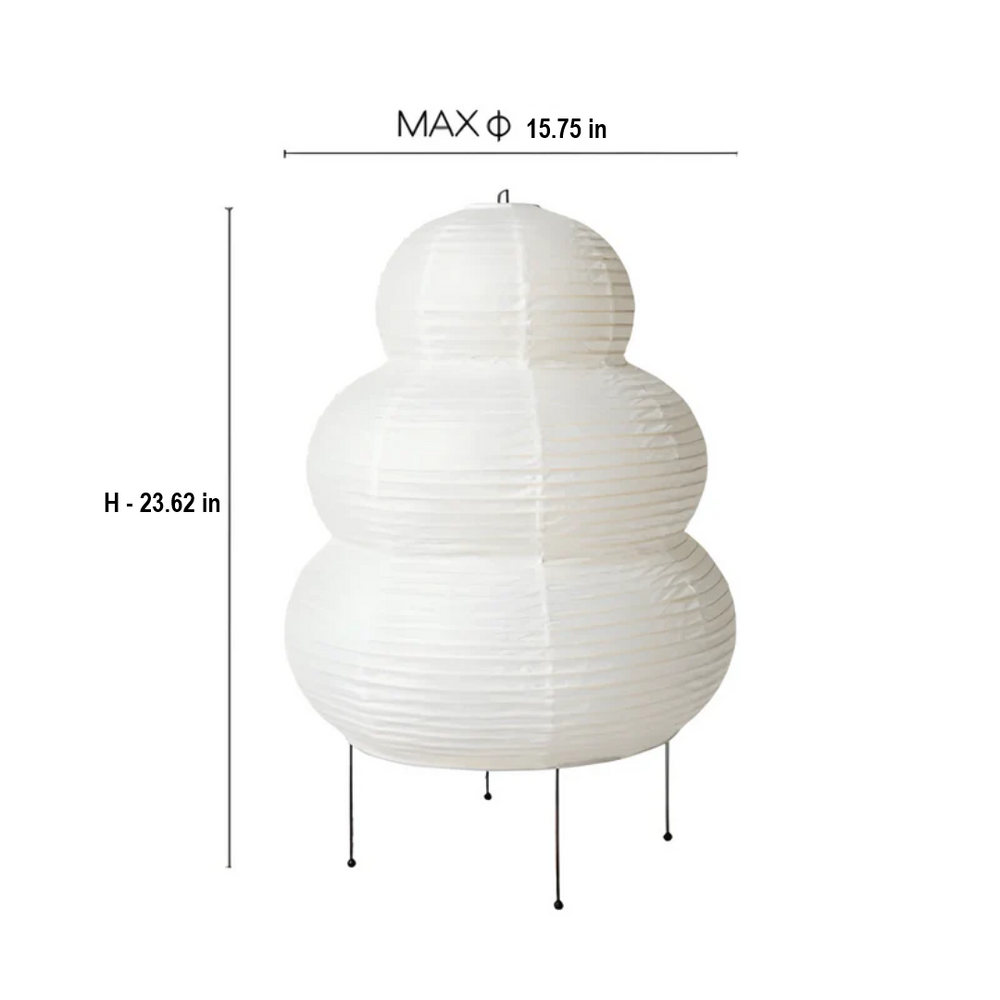 SereneAura Japanese Wabi-Sabi Floor Lamp - Elegant Minimalist Lighting for Tranquil Spaces