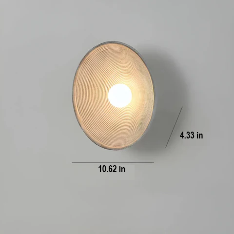 ZenGlow Disc - Japanese Wabi-Sabi Wall Lamp for Tranquil Home Decor
