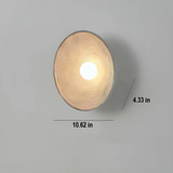ZenGlow Disc - Japanese Wabi-Sabi Wall Lamp for Tranquil Home Decor
