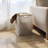 Japanese-Style Foldable Cotton-Linen Storage Bin - Stylish & Space-Saving Organizer