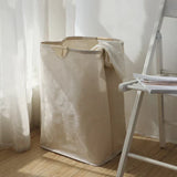 Japanese-Style Foldable Cotton-Linen Storage Bin - Stylish & Space-Saving Organizer