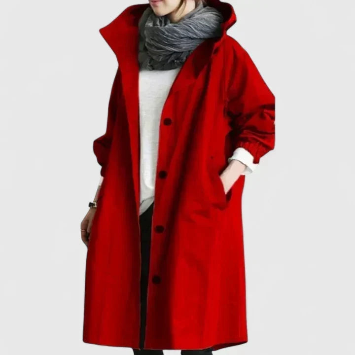 Women's hooded coat, view 1