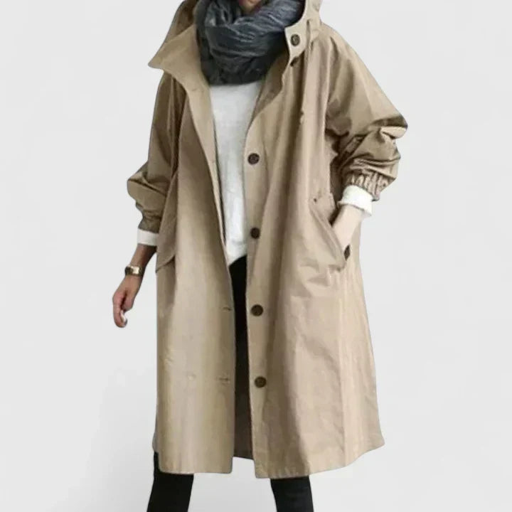 Women's hooded coat, view 3