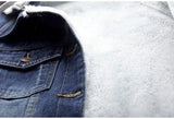 Plus-Size Hooded Denim Jacket for Fall - Stylish & Comfortable Outerwear