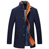 Men's high neck coat, view 1