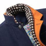 Men's high neck coat, view 3
