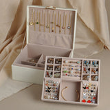 Jewelry Box Organizer Mothers Day 2 Layer Storage Case Tray
