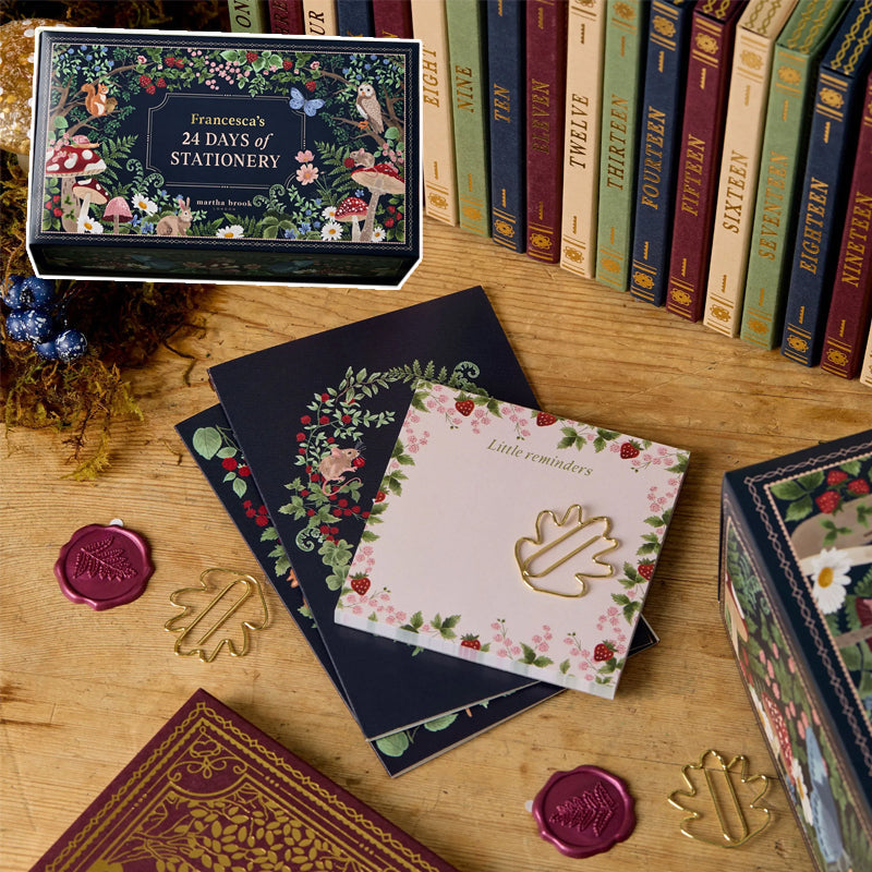 Enhanced Product Title: JollyJournals™ Advent Calendar - 24 Surprises of Premium Stationery for Creative Countdown Fun!