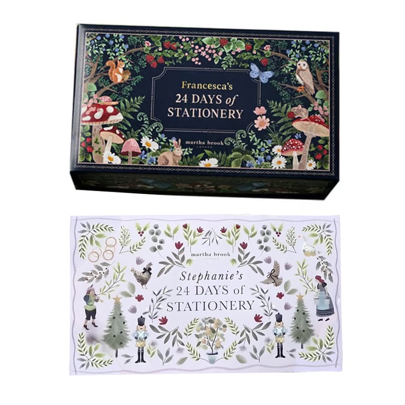 Enhanced Product Title: JollyJournals™ Advent Calendar - 24 Surprises of Premium Stationery for Creative Countdown Fun!