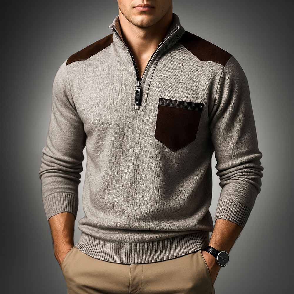 Men's ribbed cardigan, view 1