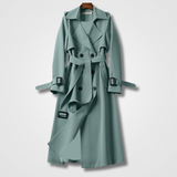 Women's belted trench coat, view 3