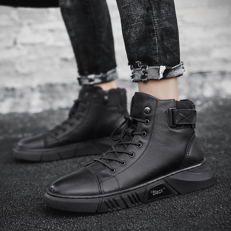 ShadowStep – Handcrafted Black Leather Boots for Men