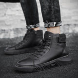 ShadowStep – Handcrafted Black Leather Boots for Men