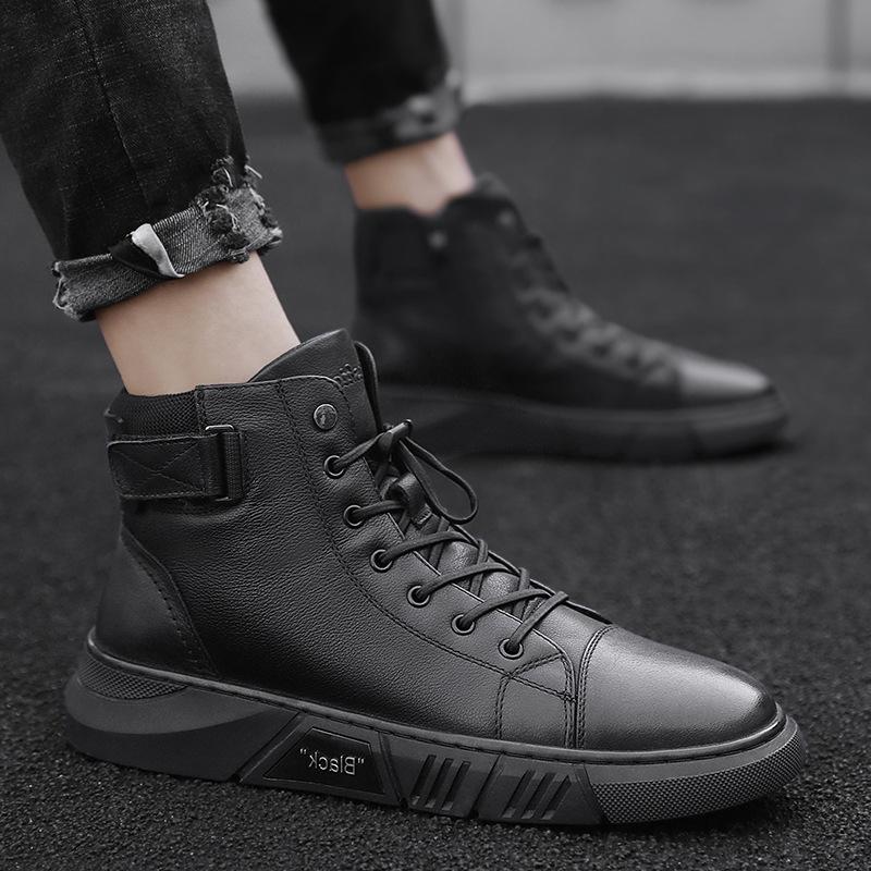 ShadowStep – Handcrafted Black Leather Boots for Men