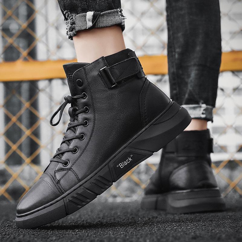 ShadowStep – Handcrafted Black Leather Boots for Men
