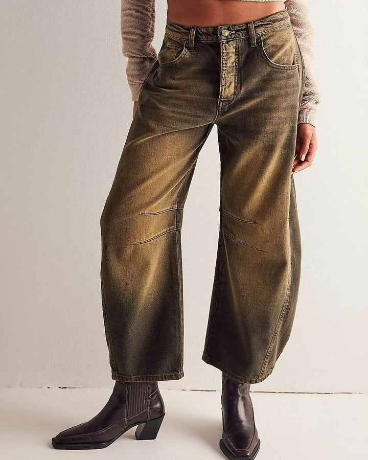 Maribel – Women's Barrel-Leg Jeans