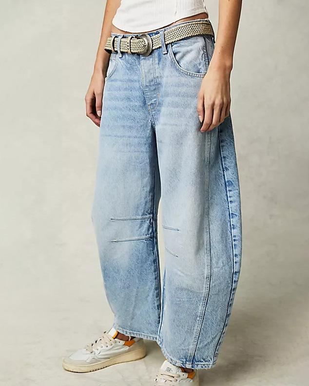 Maribel – Women's Barrel-Leg Jeans
