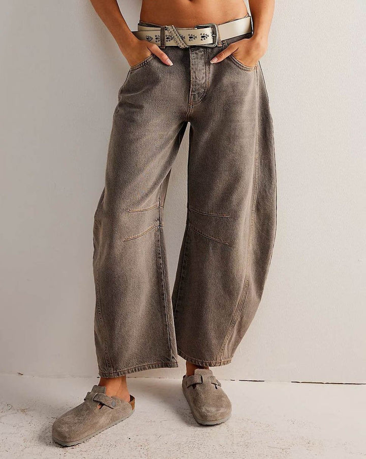 Maribel – Women's Barrel-Leg Jeans