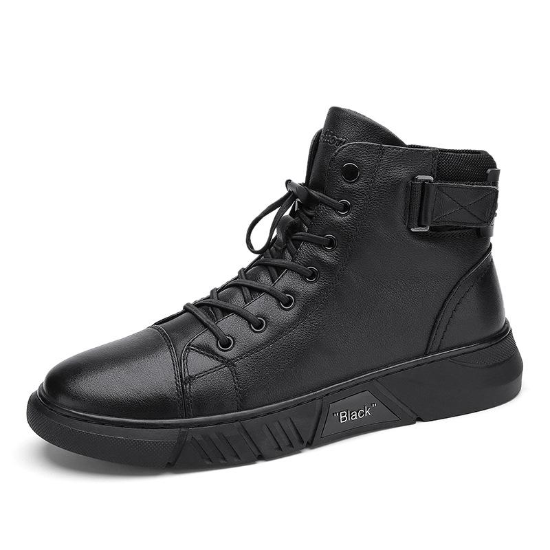 ShadowStep – Handcrafted Black Leather Boots for Men