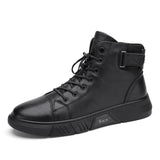 ShadowStep – Handcrafted Black Leather Boots for Men