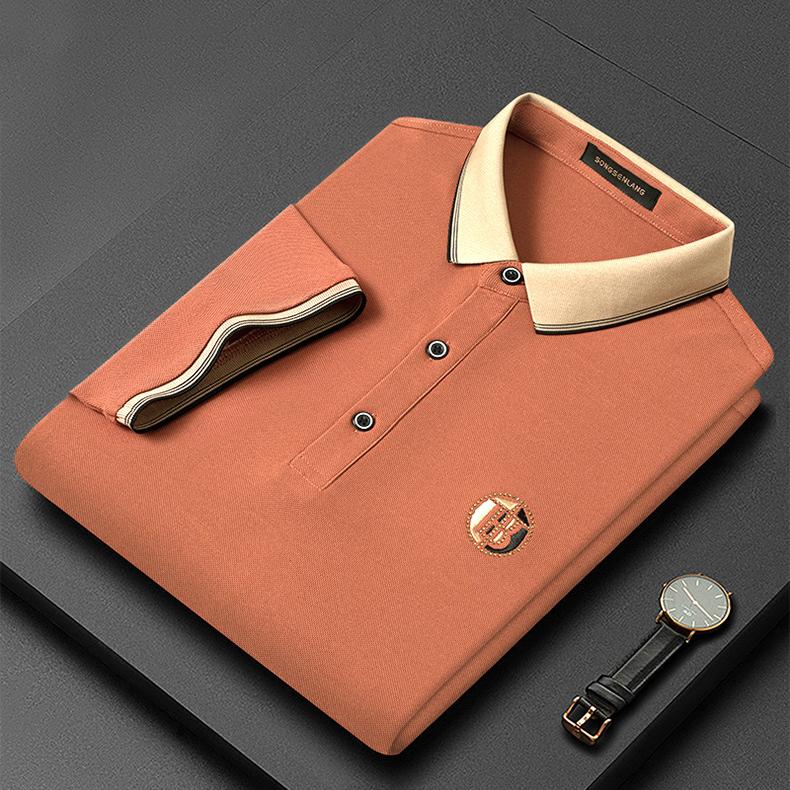 Oliver Embroidered Polo Shirt - Orange
