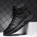 ShadowStep – Handcrafted Black Leather Boots for Men