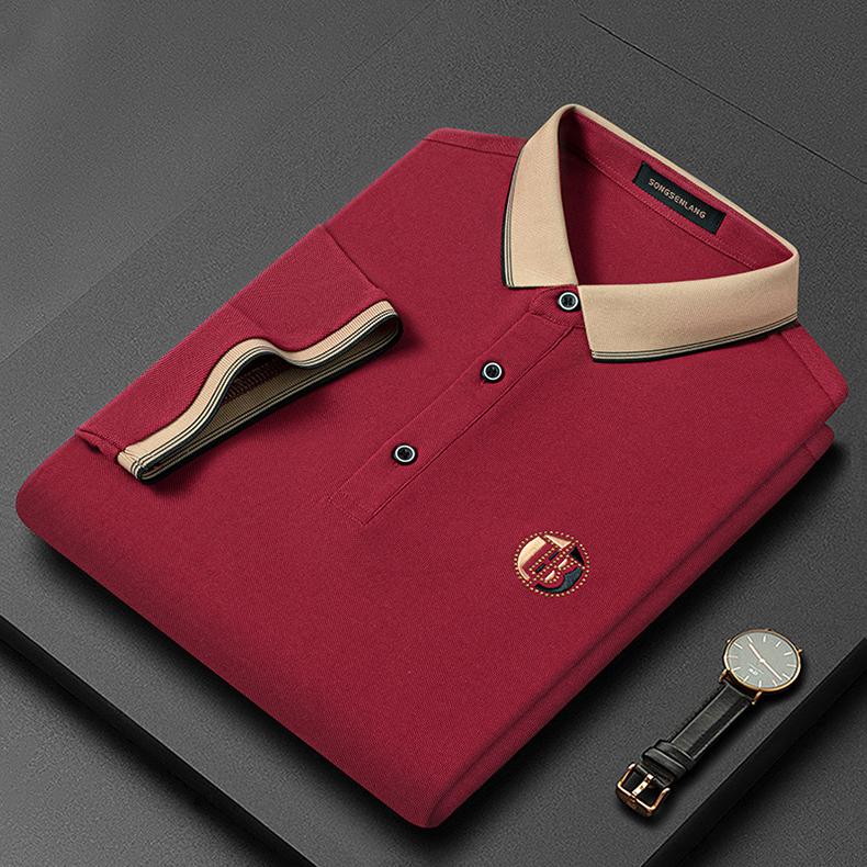 Oliver Embroidered Polo Shirt - Burgundy
